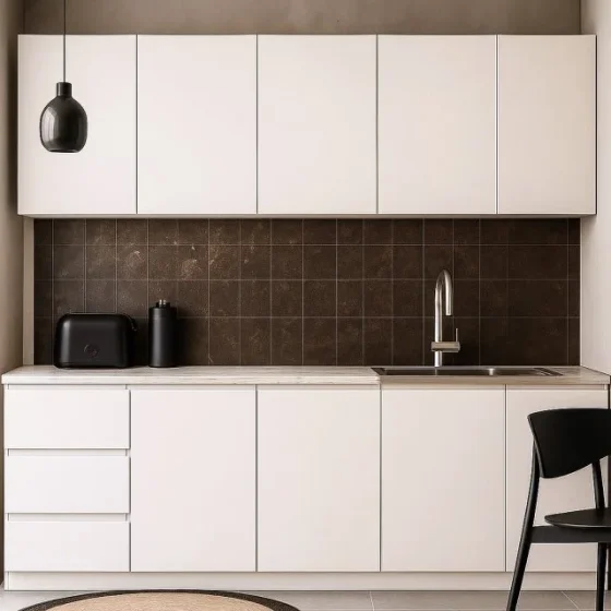 Кухонный прямой модульный гарнитур 2м белый Дельта 2.02 МК"Пирамида"
